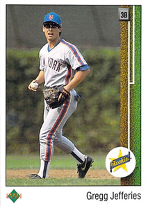 1989 Upper Deck #9 Gregg Jefferies VG New York Mets 