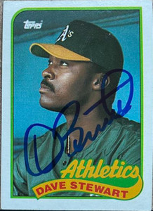 Dave Stewart Autographed 1989 Topps #145
