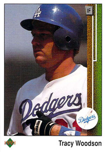 1989 Upper Deck #108 Tracy Woodson VG Los Angeles Dodgers 