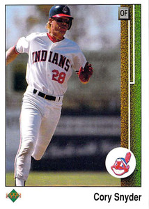 1989 Upper Deck #170 Cory Snyder VG Cleveland Indians 