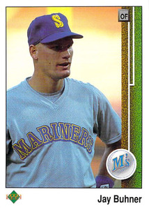 1989 Upper Deck #220 Jay Buhner VG Seattle Mariners 