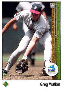 1989 Upper Deck #231 Greg Walker VG Chicago White Sox 