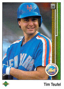 1989 Upper Deck #277 Tim Teufel VG New York Mets 