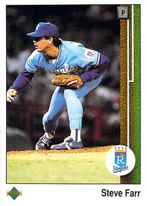 1989 Upper Deck #308 Steve Farr VG Kansas City Royals 