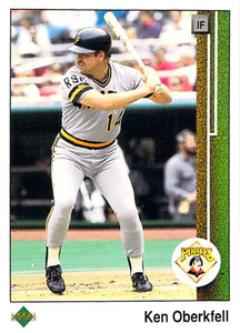 1989 Upper Deck #313 Ken Oberkfell VG Pittsburgh Pirates 
