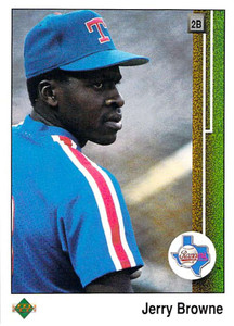 1989 Upper Deck #314 Jerry Browne VG Texas Rangers 