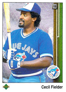 1989 Upper Deck #364 Cecil Fielder VG Toronto Blue Jays 
