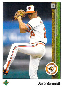1989 Upper Deck #447 Dave Schmidt VG Baltimore Orioles 
