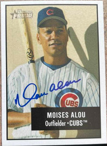 Moises Alou Autographed 2003 Bowman Heritage #17