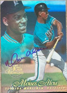 Moises Alou Autographed 1997 Flair Showcase Row 1 Grace #174