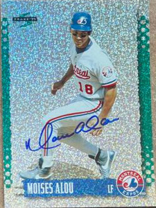 Moises Alou Autographed 1995 Score Platinum Team Sets #19