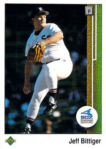 1989 Upper Deck #509 Jeff Bittiger VG RC Rookie Chicago White Sox 