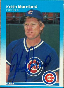 Keith Moreland Autographed 1987 Fleer #569