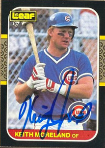 Keith Moreland Autographed 1987 Leaf #77
