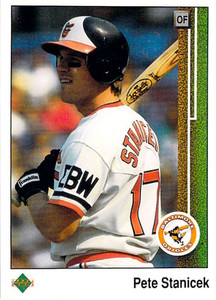 1989 Upper Deck #592 Pete Stanicek VG Baltimore Orioles 