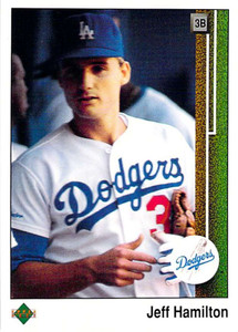 1989 Upper Deck #615 Jeff Hamilton VG Los Angeles Dodgers 