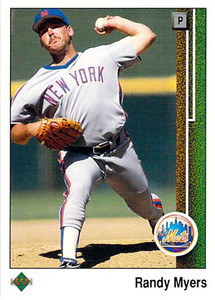 1989 Upper Deck #634 Randy Myers VG New York Mets 