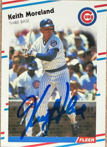 Keith Moreland Autographed 1988 Fleer #425