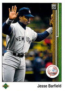1989 Upper Deck #702 Jesse Barfield VG New York Yankees 