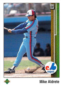 1989 Upper Deck #738 Mike Aldrete VG Montreal Expos 