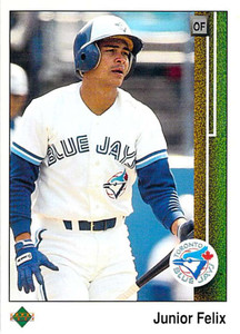 1989 Upper Deck #743 Junior Felix VG RC Rookie Toronto Blue Jays 