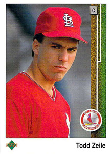 1989 Upper Deck #754 Todd Zeile VG RC Rookie St. Louis Cardinals 