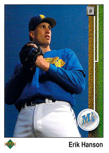 1989 Upper Deck #766 Erik Hanson VG RC Rookie Seattle Mariners 