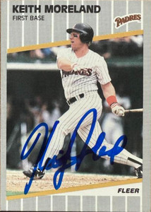 Keith Moreland Autographed 1989 Fleer #313
