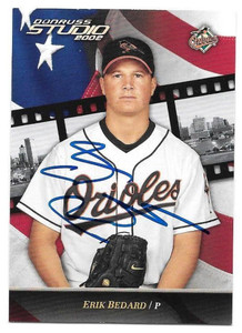 Erik Bedard Autographed 2002 Donruss Studio #82