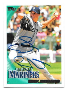 SOLD 122545 Erik Bedard Autographed 2010 Topps #91