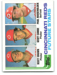 1982 Topps #351 Scott Brown/Geoff Combe/Paul Householder Reds Rookies VG RC Rookie Cincinnati Reds 1982 Topps #351 Scott Brown/Geoff Combe/Paul Householder Reds Rookies VG RC Rookie Cincinnati Reds