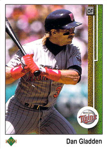 1989 Upper Deck #400 Dan Gladden VG Minnesota Twins 