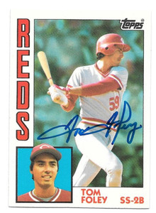 Tom Foley Autographed 1984 Topps Tiffany #632 Rookie Card