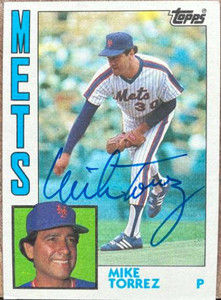Mike Torrez Autographed 1984 Topps #78 New York Mets Card