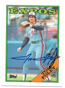 Tom Foley Autographed 1988 Topps Tiffany #251