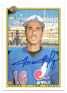 Tom Foley Autographed 1990 Bowman #120