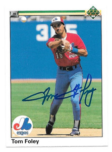 Tom Foley Autographed 1990 Upper Deck #489
