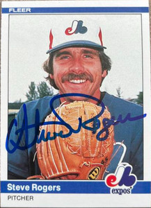 Steve Rogers Montreal Expos Autographed 1984 Topps #80 Signed