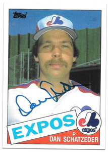 Dan Schatzeder Autographed 1985 Topps #501
