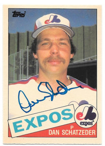 Dan Schatzeder Autographed 1985 Topps Tiffany #501