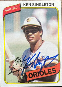 Ken Singleton Autographed 1980 Topps #340