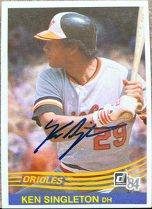 Ken Singleton Autographed 1984 Donruss #610
