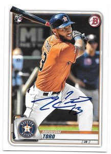 Abraham Toro Autographed 2020 Bowman #23