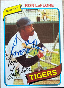 Ron LeFlore Autographed 1977 Hostess #50