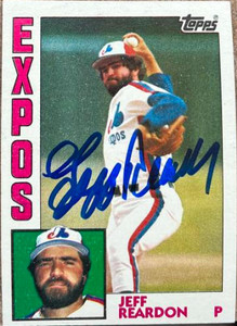 Jeff Reardon Autographed 1984 Topps #595