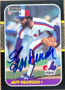 Jeff Reardon Autographed 1987 Donruss #98