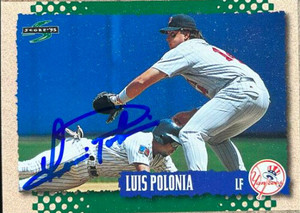 Luis Polonia Autographed 1995 Score #462