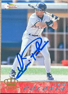 Luis Polonia Autographed 1994 Pacific Crown Collection #87
