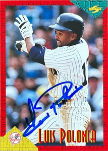 Luis Polonia Autographed 1994 Score Rookie & Traded #RT9