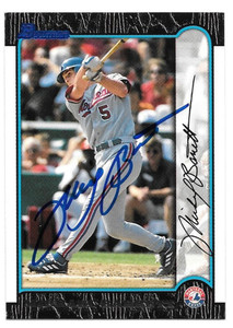 Michael Barrett Autographed 1999 Bowman #123 Montreal Expos Card